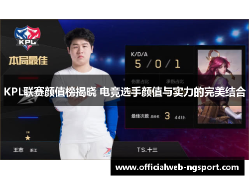 KPL联赛颜值榜揭晓 电竞选手颜值与实力的完美结合